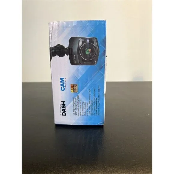 NIB Car Dash Cam, Never used, Full HD 1080 w/ Night Vision Mount & Charger Incl. - Picture 4 of 6